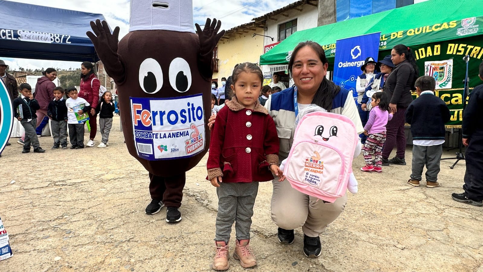 Junín 400 niñas y niños participaron en la gran cruzada de lucha contra la anemia en el distrito de Quilcas