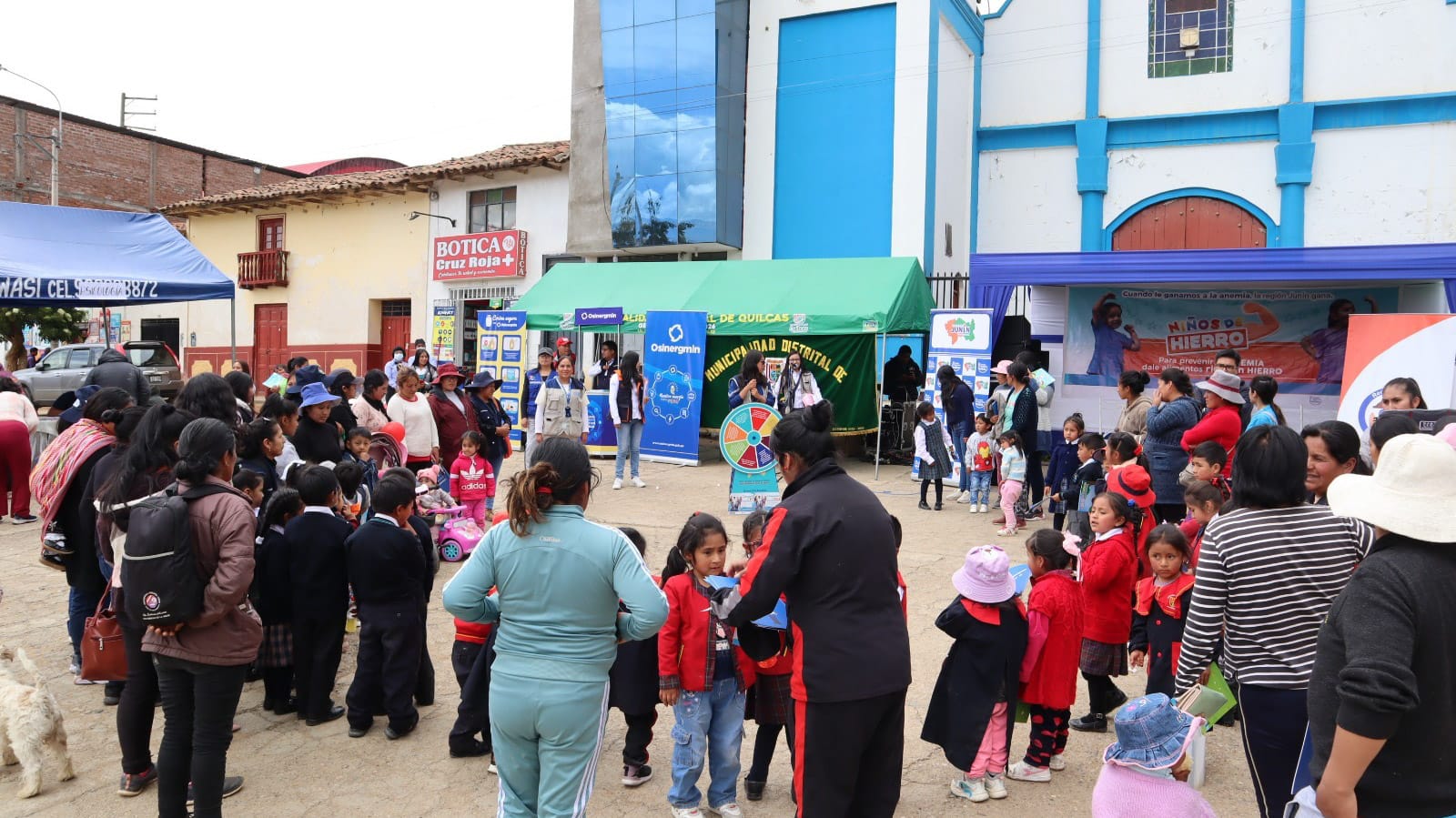 Junín 400 niñas y niños participaron en la gran cruzada de lucha contra la anemia en el distrito de Quilcas