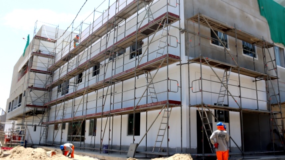Construcción del centro de salud de Tacalá se aproxima al 50% de ejecución