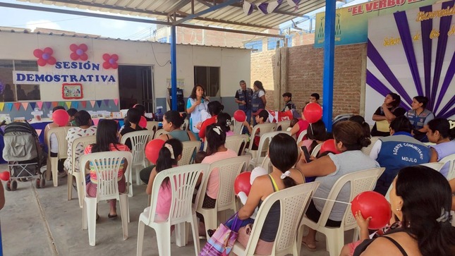 Madres leonardinas reciben sesiones de alimentación saludable 