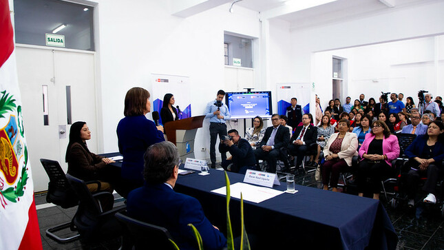 Ceremonia de inauguración del curso “Promotores de Salud Mental del MIMP”