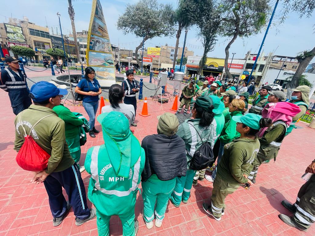 Personal de la Gerencia de Servicios a la Ciudad y Gestión Ambiental participó de charla por monitoreos ambientales 