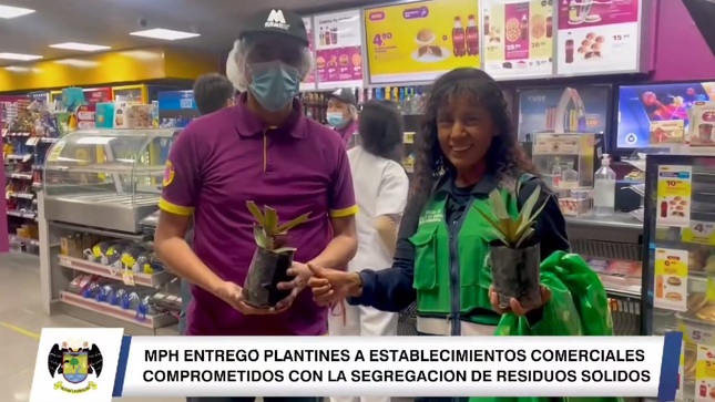 MPH entregó plantines a establecimientos comprometidos con la segregación de residuos sólidos