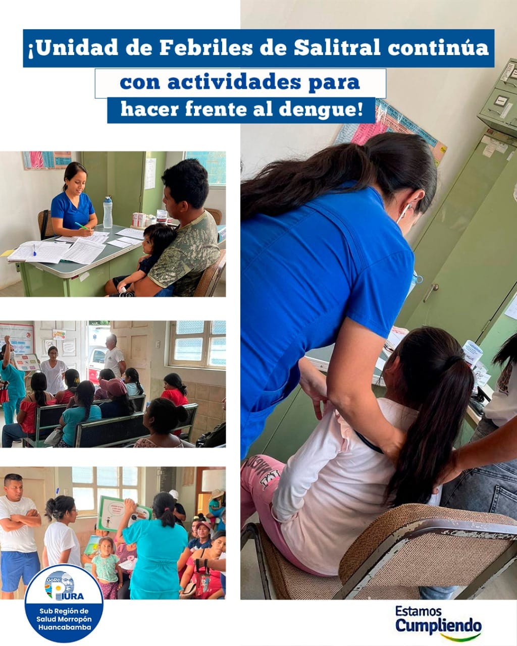 Unidad de febriles de Salitral continúa con actividades para hacer frente al dengue 