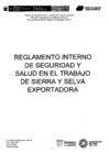 Vista preliminar de documento Reglamento Interno de Seguridad y Salud en el Trabajo de Sierra y Selva Exportadora