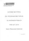 Vista preliminar de documento Informe sectorial del Programa Multianual de Inversión Pública 2011-2013 