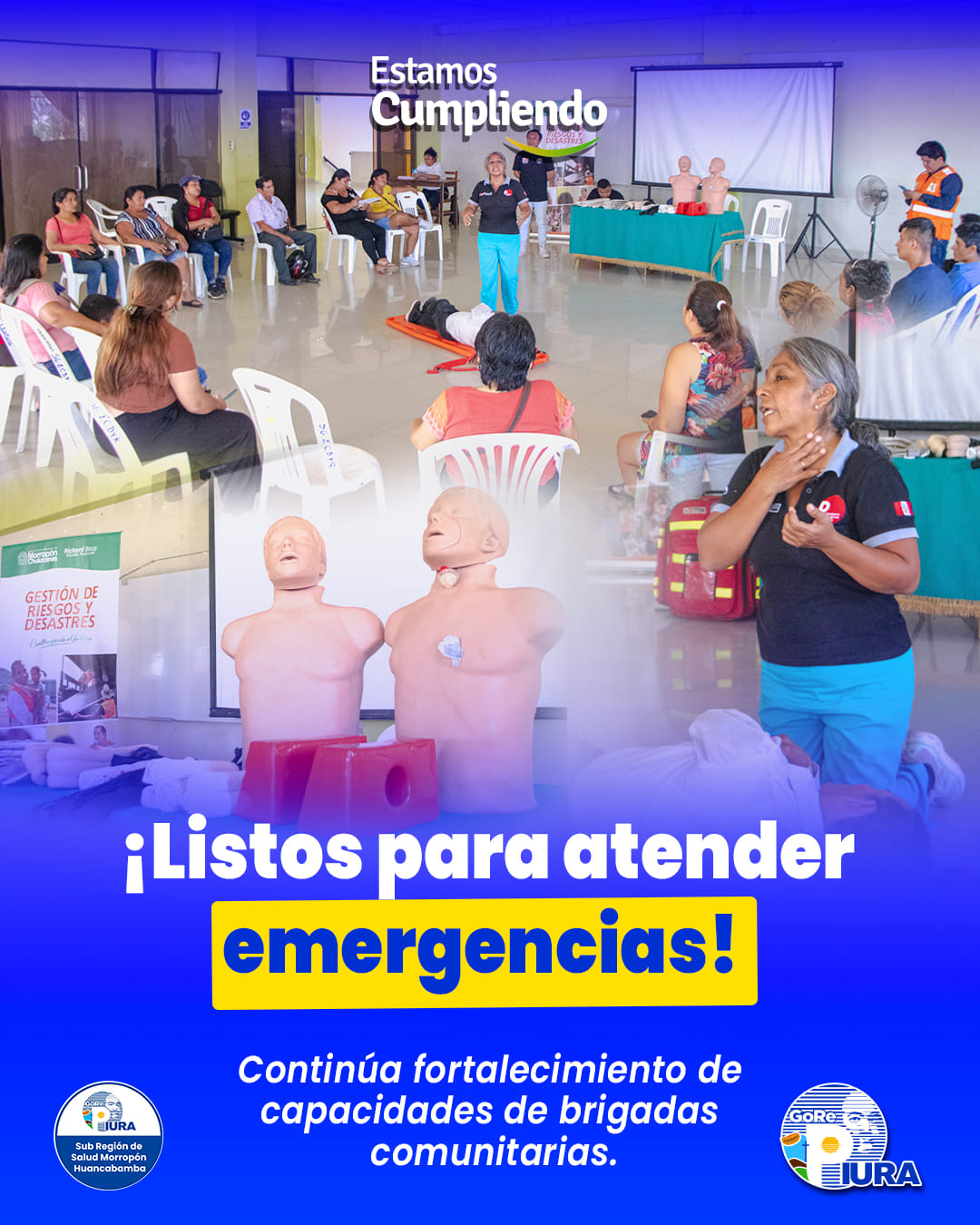 Listas para atender emergencias