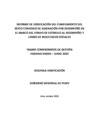 Vista preliminar de documento INFORME DE VERIFICACIÓN DEL CUMPLIMIENTO DEL SEXTO CAD EN EL MARCO DEL FED Y LOGROS DE RESULTADOS SOCIALES TRAMO COMPROMISOS DE GESTION ENERO JUNIO 2023 Y TRAMO METAS DE COBERTURA