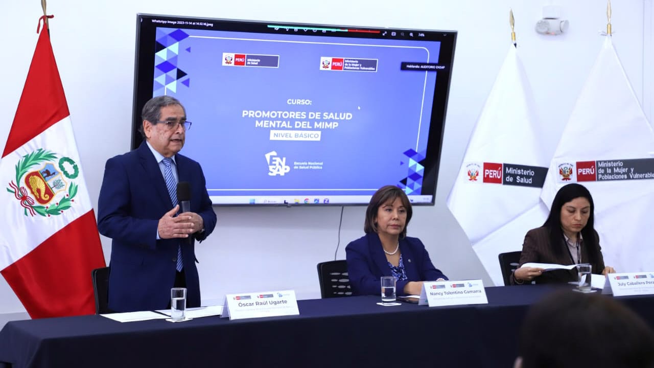 Minsa da inicia a curso en salud mental a promotores del MIMP