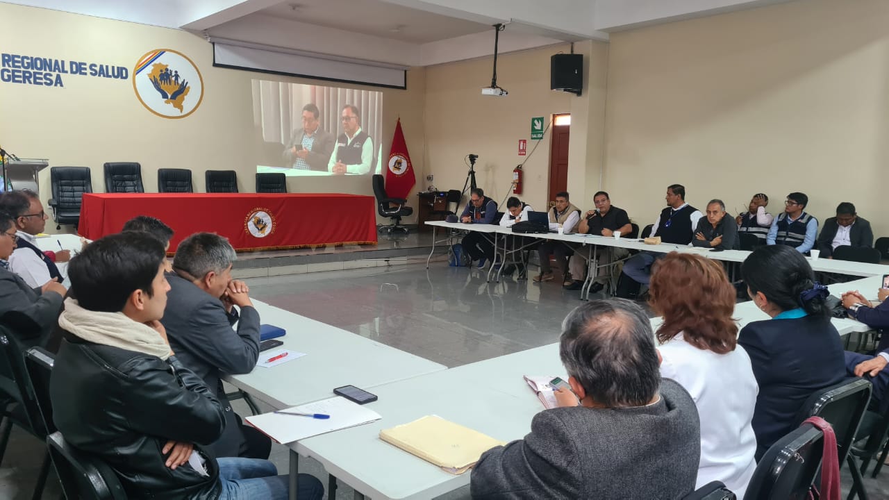Cusco Minsa participó de la sesión de monitoreo y evaluación para la conclusión del saldo de obra del Hospital Antonio Lorena-1