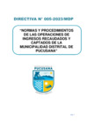 Vista preliminar de documento DIRECTIVA N° 005-2023MDP