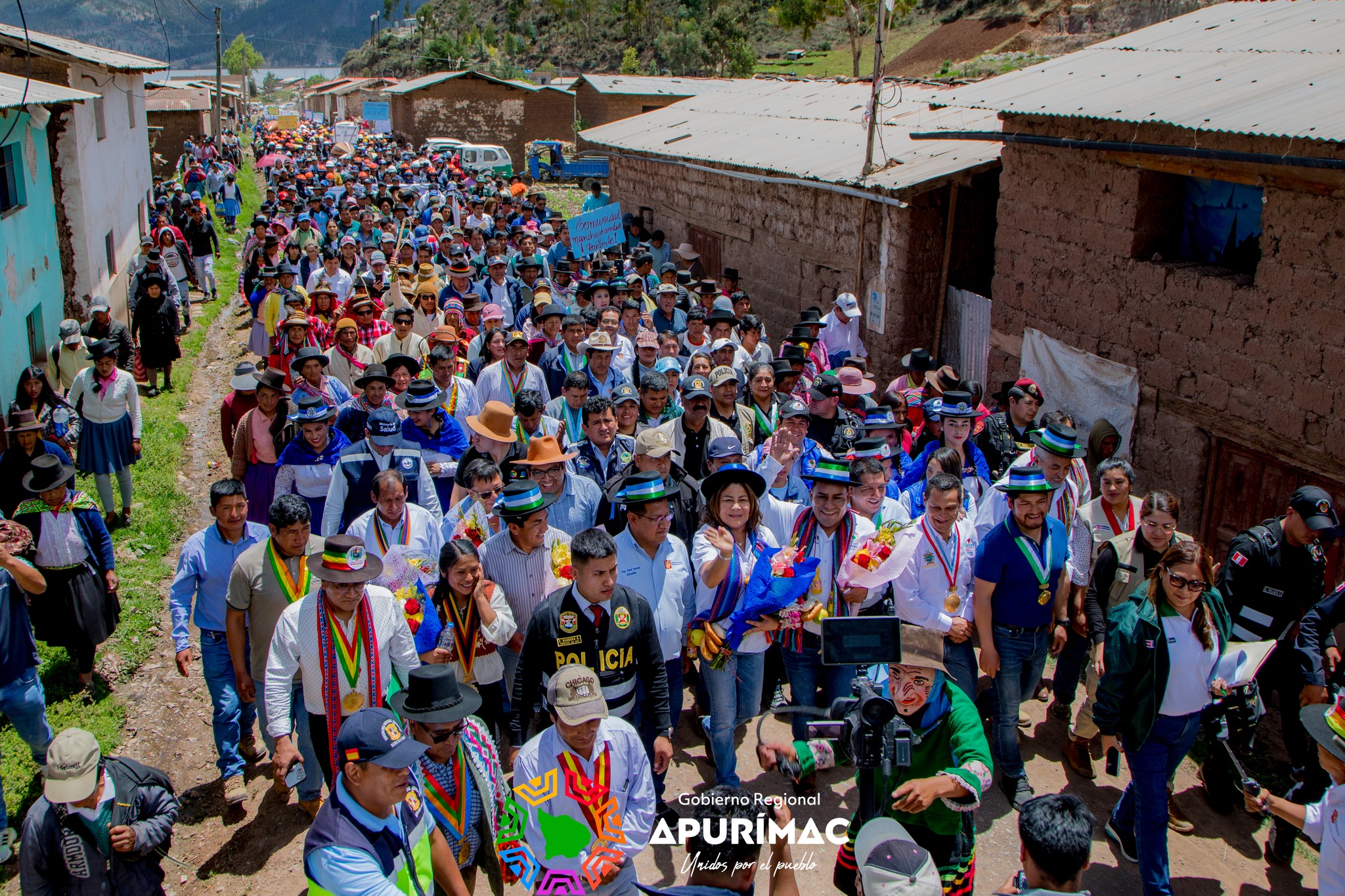 Gobernador de Apurímac y Ministra de Agricultura inauguran megaproyecto de riego en Pacucha, Andahuaylas