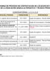 Vista preliminar de documento CRONOGRAMA PROCESO CONTRATACION DE LOCACION AGEBATP-PORTAL WEB