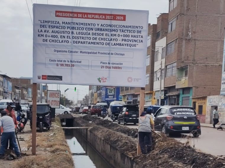 MPCH inicia acondicionamiento de la Av. Leguía