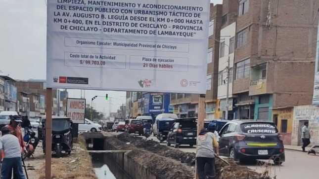 MPCH inicia acondicionamiento de la Av. Leguía