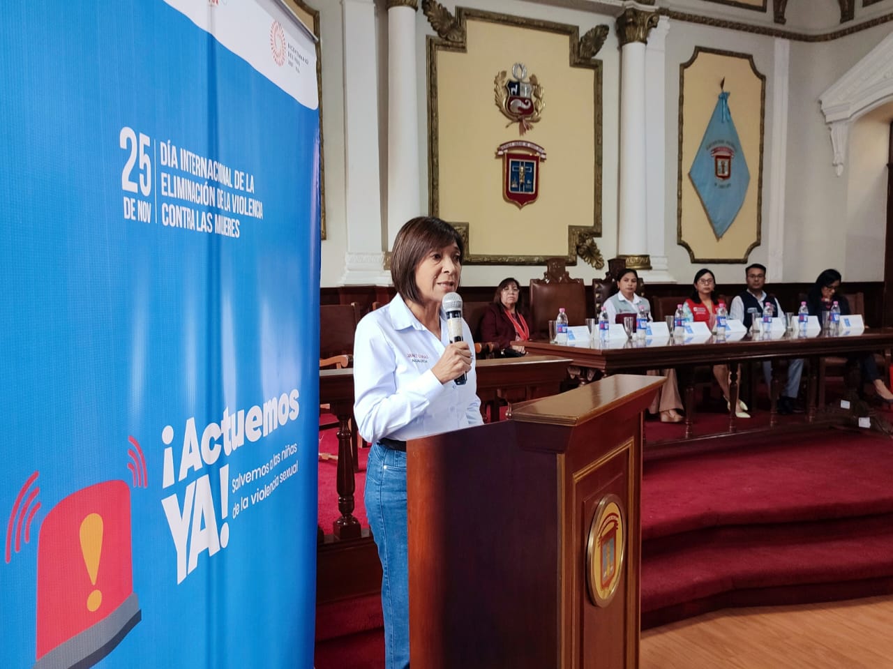 Alcaldesa de Chiclayo, Janet Cubas, llama a la acción contra la violencia sexual