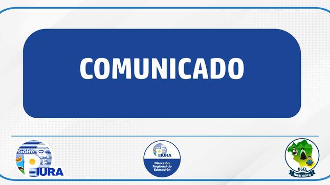 La Unidad de Gestión Educativa Local de Huarmaca comunica a los postulantes clasificados a la etapa descentralizada del concurso de acceso a cargos directivos de las instituciones educativas, que - de acuerdo al numeral 5.4.6.6.4. de la RVM N.° 166-2022-Minedu - la acreditación del derecho a recibir la bonificación por discapacidad, será desde el 8 de noviembre hasta el 28 de noviembre del 2023.

En tal sentido, de ser el caso, deben presentar la información a   través   de    Mesa    de Partes física de lunes a viernes de 8:00 a. m. a 1:00 p. m. y de 2:00 p. m. a 4:30 p. m. o también por mesa de partes virtual a través del siguiente enlace: https://tramites.regionpiura.gob.pe/sedes/?s=43, con copia al correo electrónico: ugel.huarmaca.ue1532@gmail.com