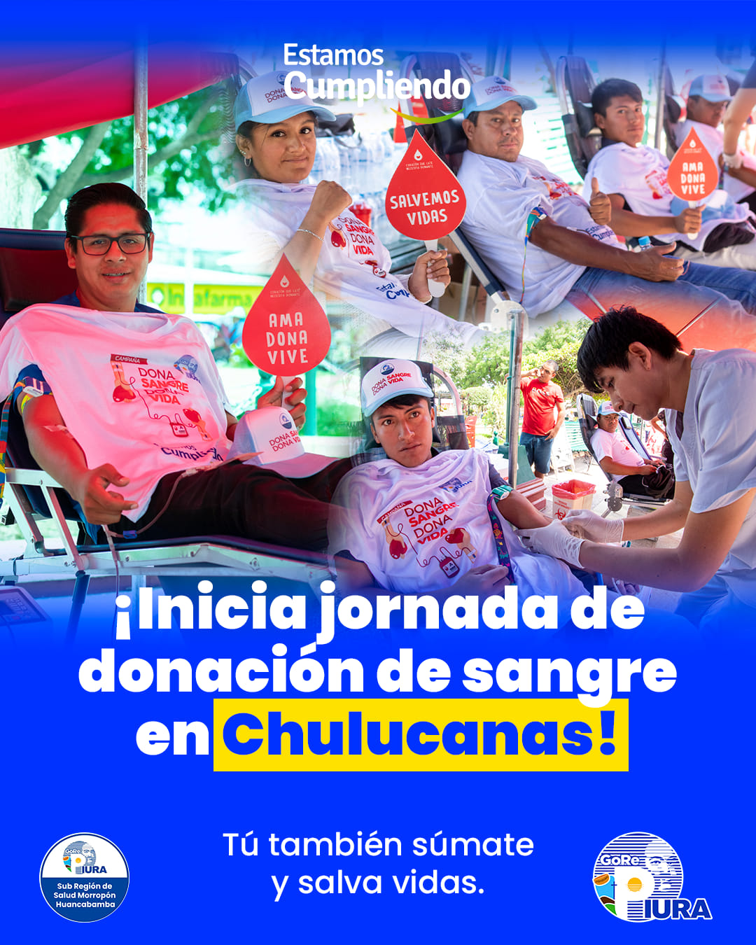 Inicia jornada de donación de sangre en Chulucanas
