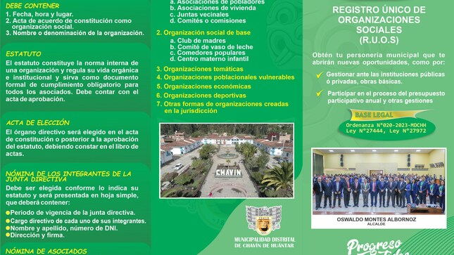 𝐑𝐄𝐆𝐈𝐒𝐓𝐑𝐎 Ú𝐍𝐈𝐂𝐎 𝐃𝐄 𝐎𝐑𝐆𝐀𝐍𝐈𝐙𝐀𝐂𝐈𝐎𝐍𝐄𝐒 𝐒𝐎𝐂𝐈𝐀𝐋𝐄𝐒
