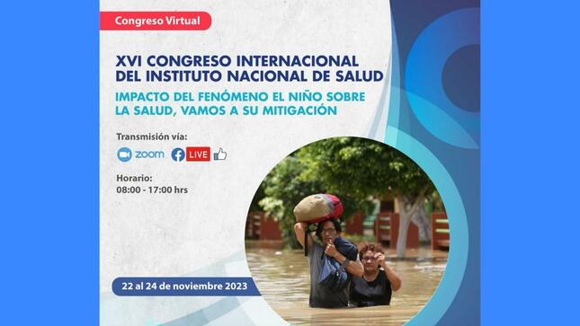 Expertos nacionales e internacionales abordarán temas del fenómeno El Niño y su impacto en la salud 