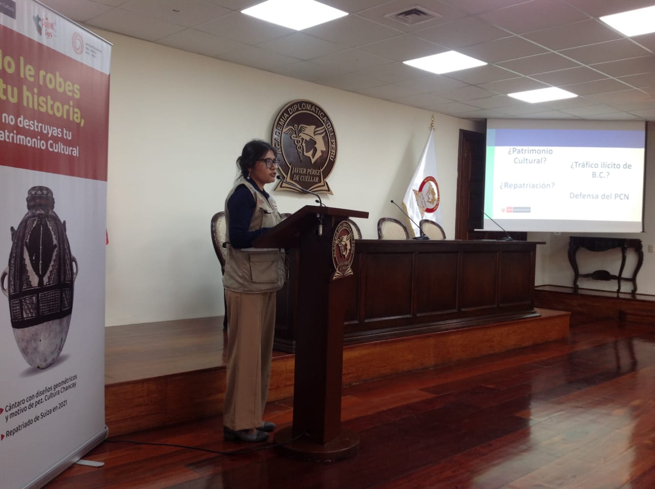 Ministerio de Cultura capacitó a alumnos de la Academia Diplomática del Perú en materia de lucha contra tráfico ilícito de bienes culturales