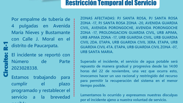 Restricción Temporal del Servicio