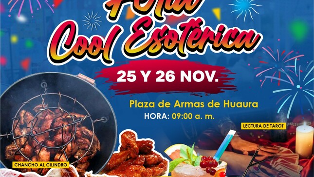 ESTE SÁBADO 25 Y DOMINGO 26 NOV., VEN Y DISFRUTA DE LA GASTRONOMÍA Y EL MISTICISMO EN LA FERIA COOL ESOTÉRICA