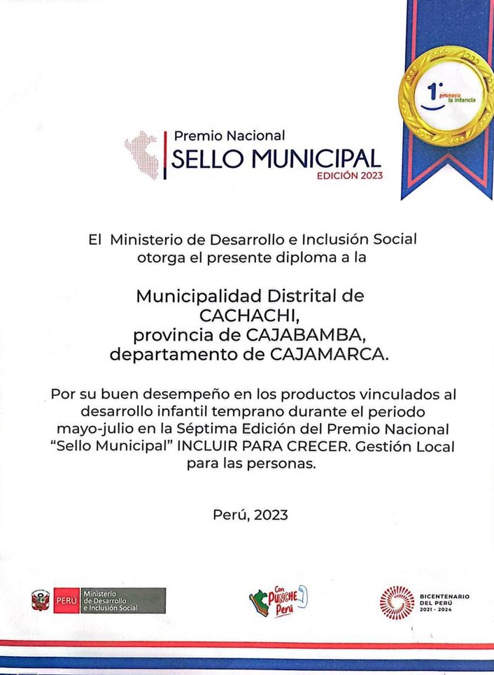 Sello Municipal - Cachachi