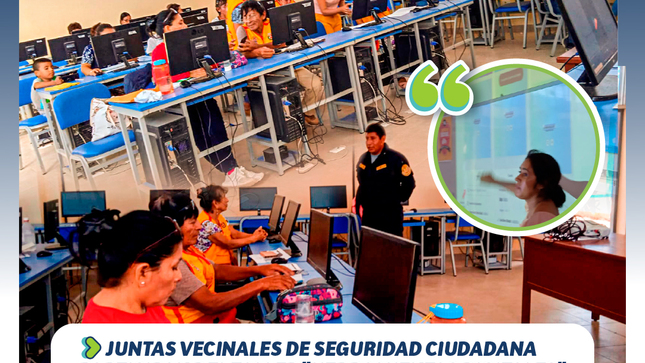 Juntas vecinales de seguridad ciudadana participan de taller "herramientas digitales"