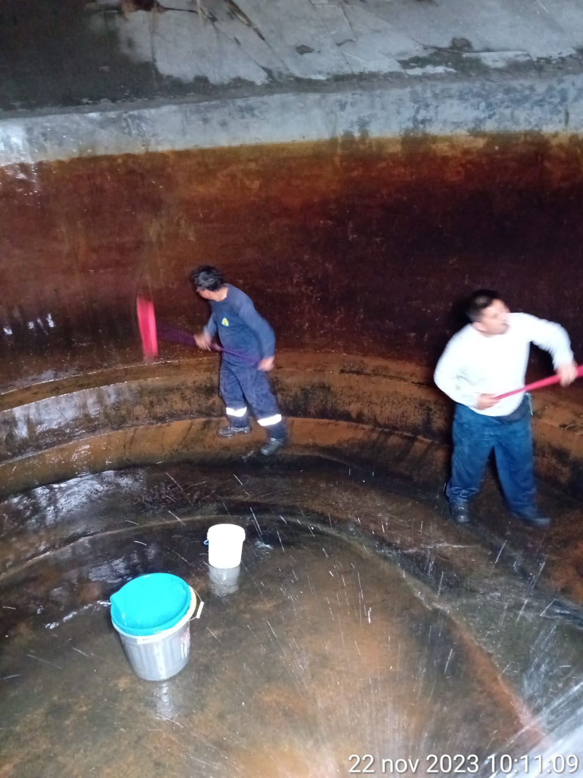 Limpieza y desinfección del reservorio de agua