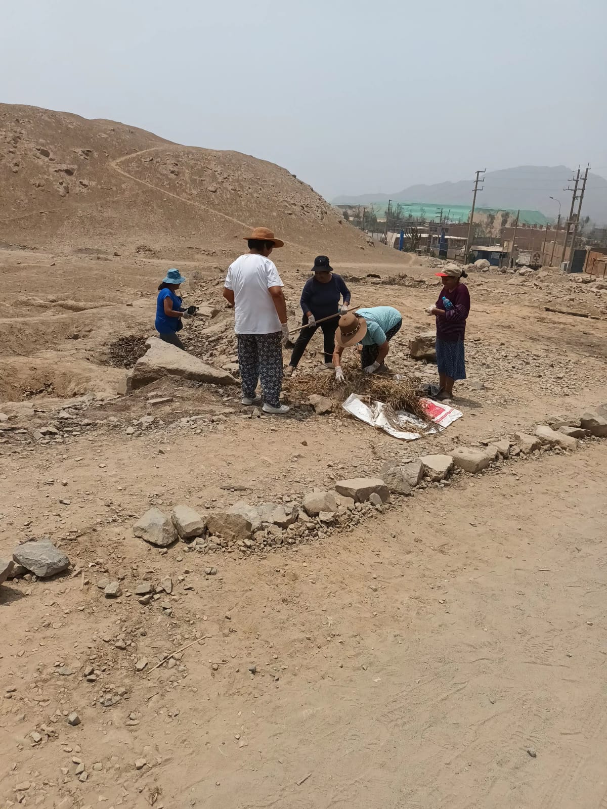 Ministerio de Cultura realizó acciones de limpieza para la protección del Sitio Arqueológico Pirámide de Nievería en Lurigancho-Chosica