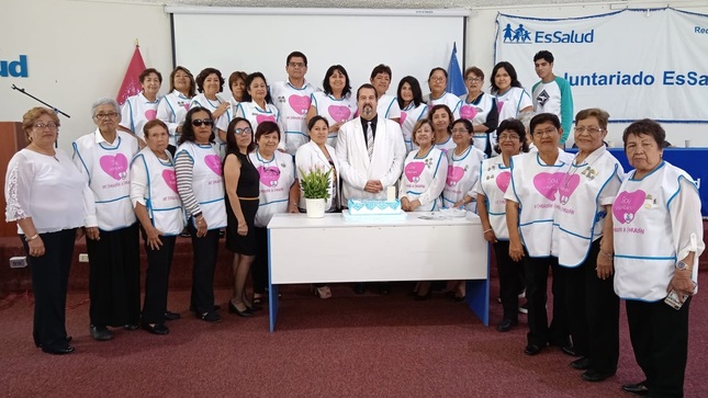 Voluntariado de EsSalud Áncash cumple 24 años brindando apoyo y orientación a todos los asegurados