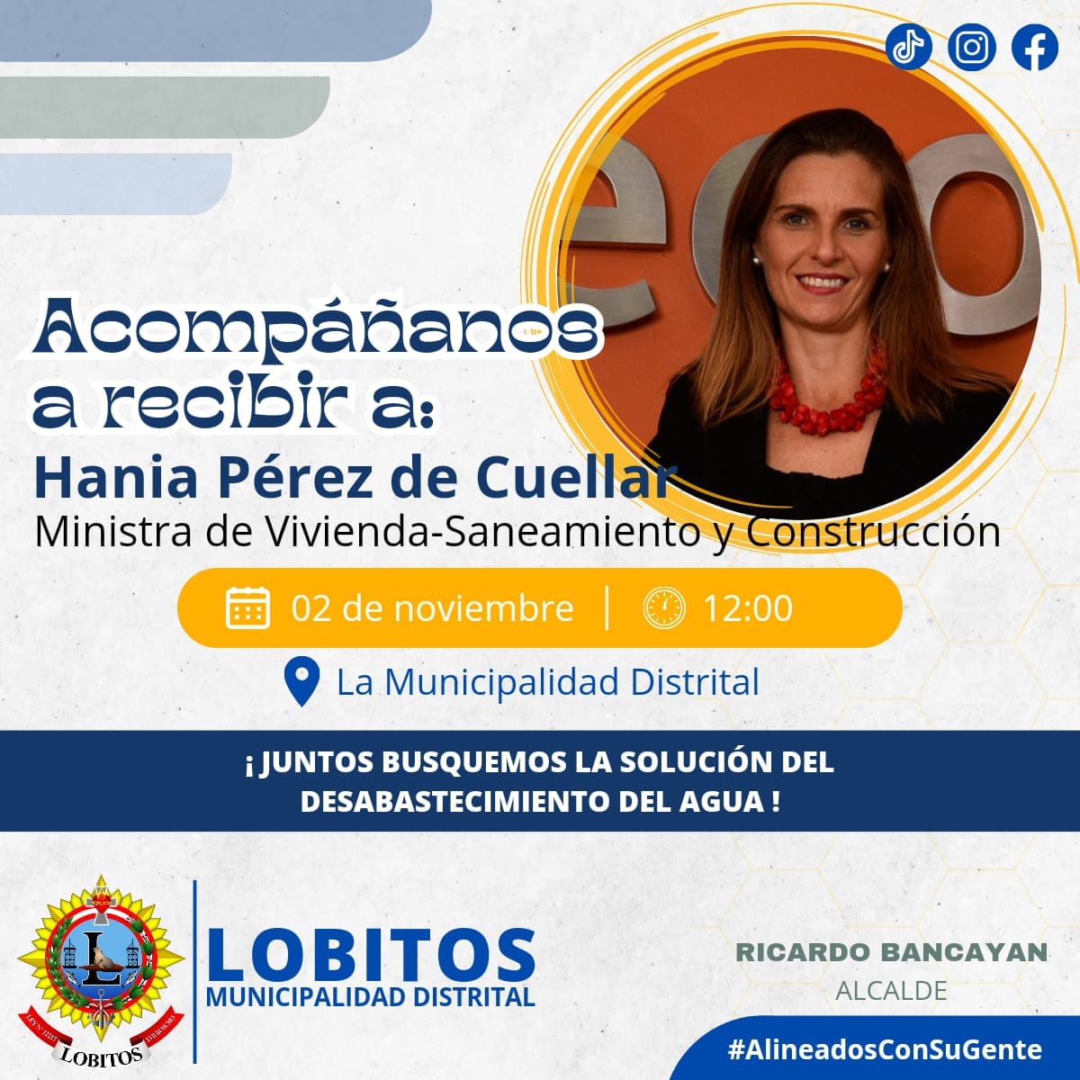 Archivo JPG de Tras Gestiones Del Alcalde Para Solucionar El Problema Del Agua Hoy Llega A Lobitos Ministra De Vivienda