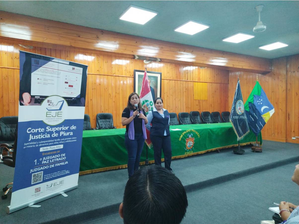 Paita: Poder Judicial recibe denuncias de casos de violencia y orienta a mujeres sobre procesos judiciales