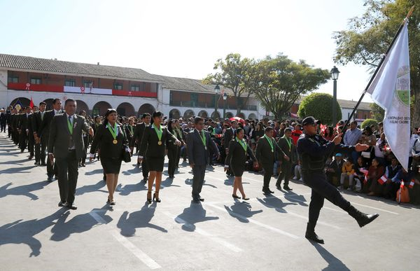 Municipalidad Distrital de Andrés Avelino Cáceres Dorregaray participo en el desfile por los 202 años de Independencia