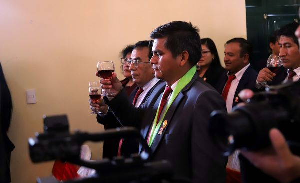 Alcalde de Andrés Avelino Cáceres Dorregaray, participo en la Sesion Solemne por los 202 aniversario de la Independencia del Perú