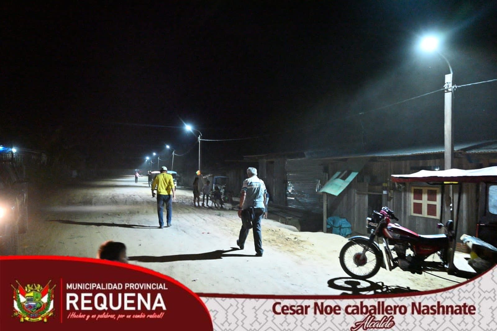 IMAGEN SOBRE LA ILUMINACIÓN DEL AA.HH. VILLA PADRE AGUSTIN LOPES PARDO