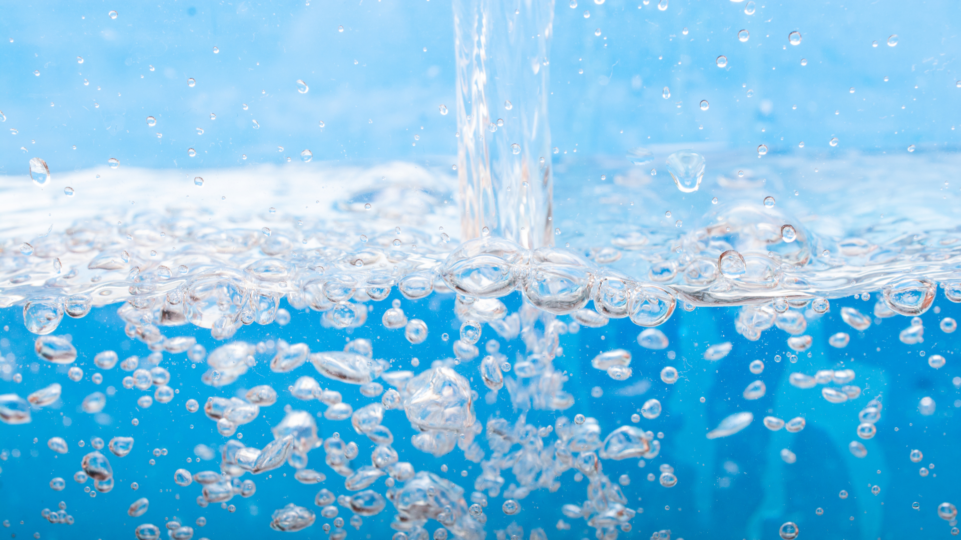 Foto referencial de agua y burbujas