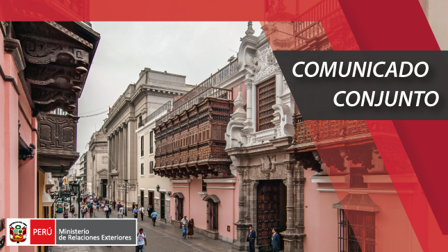 comunicado conjunto Perú - Ecuador