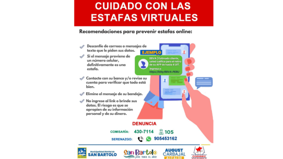 Atento con las estafas virtuales