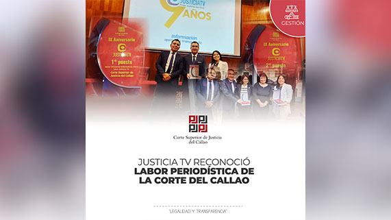 Corte Superior del Callao recibió doble reconocimiento por su labor difusora a nivel nacional