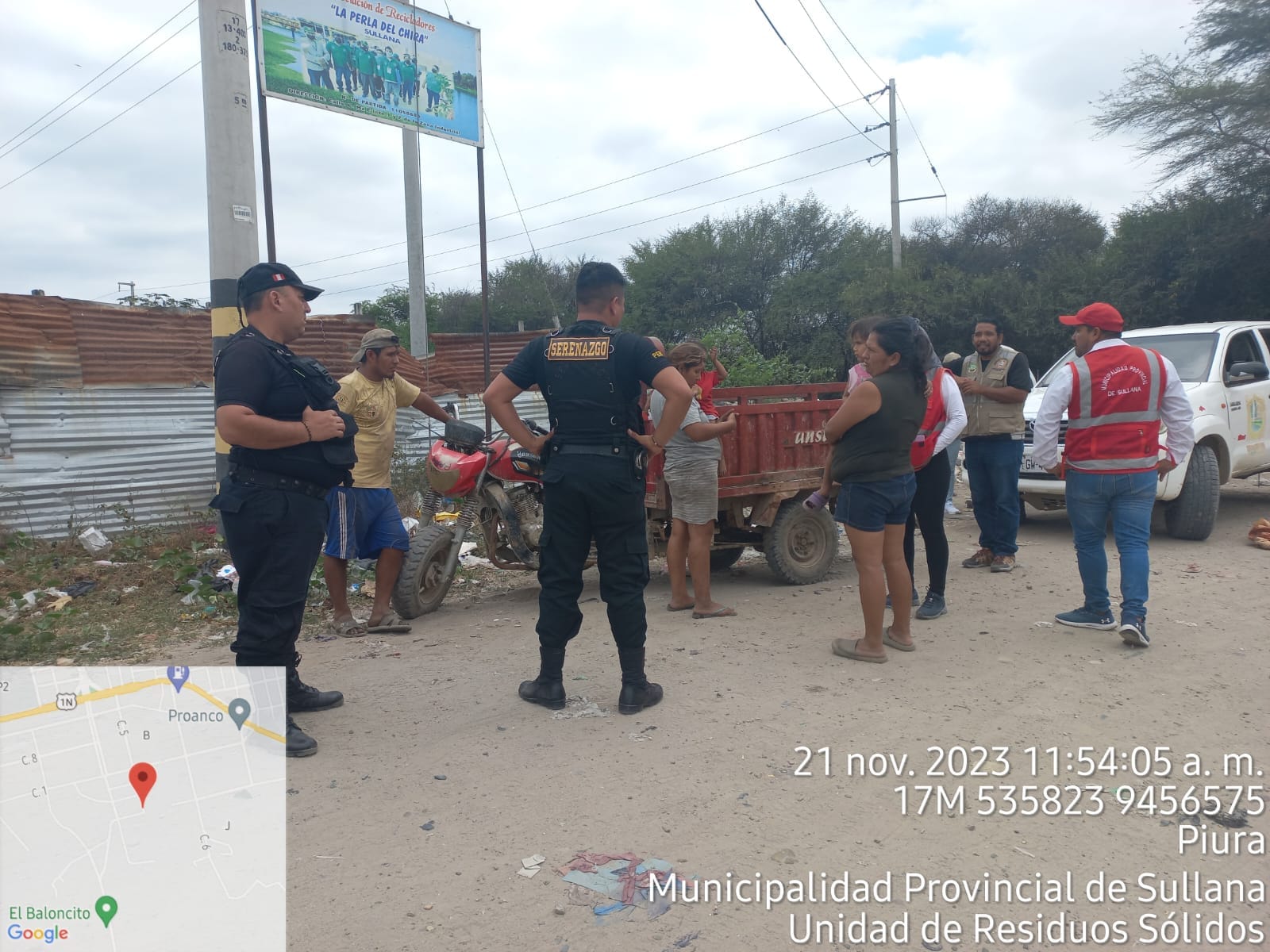 INTERVIENEN MOTOFURGÓN POR ARROJAR RESIDUOS SÓLIDOS EN LUGAR NO AUTORIZADO