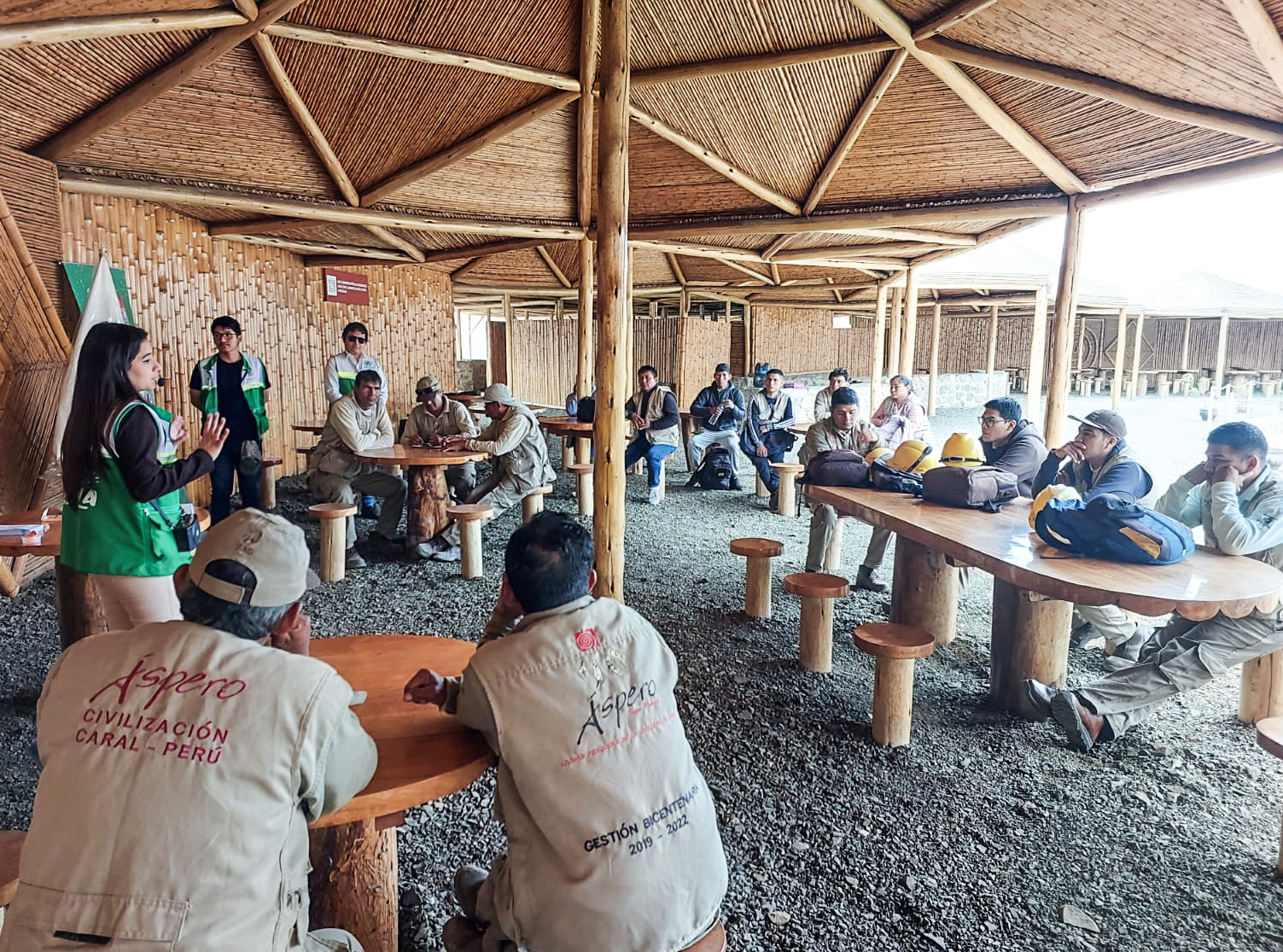 Intérpretes del patrimonio cultural de la civilización Caral participaron de capacitación realizada por la Municipalidad Provincial de Barra