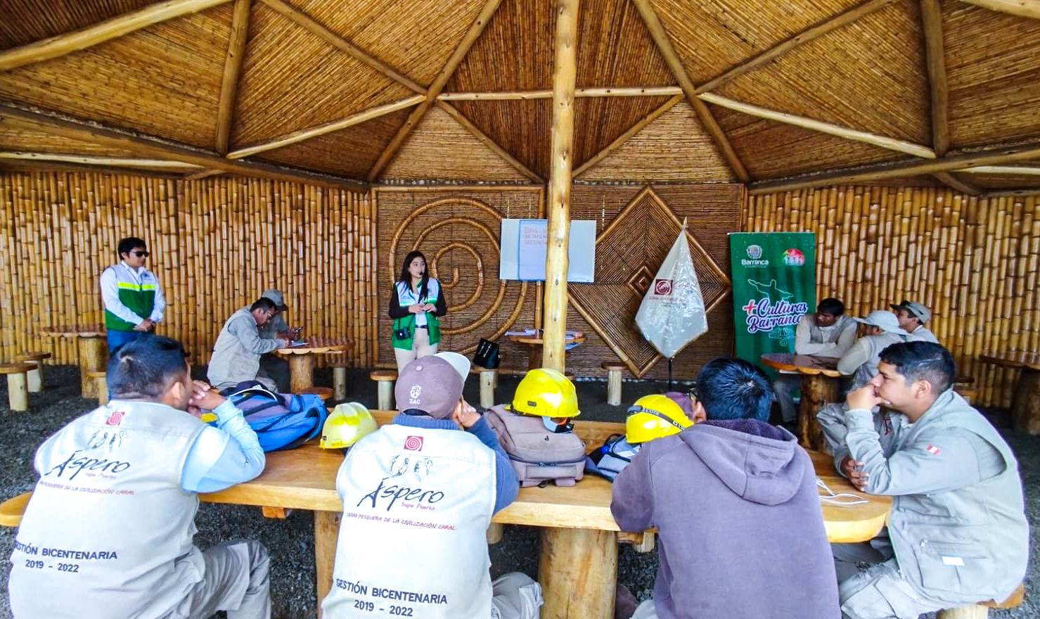 Intérpretes del patrimonio cultural de la civilización Caral participaron de capacitación realizada por la Municipalidad Provincial de Barra
