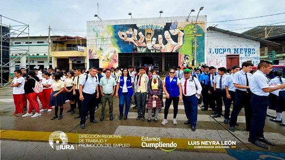 DRTPE Piura tuvo éxito en la organización de la Feria Vocacional "Orientando tu Futuro" en Tambogrande