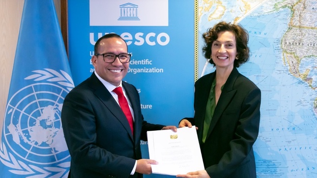 Presentación de cartas credenciales del Representante Permanente del Perú ante la UNESCO