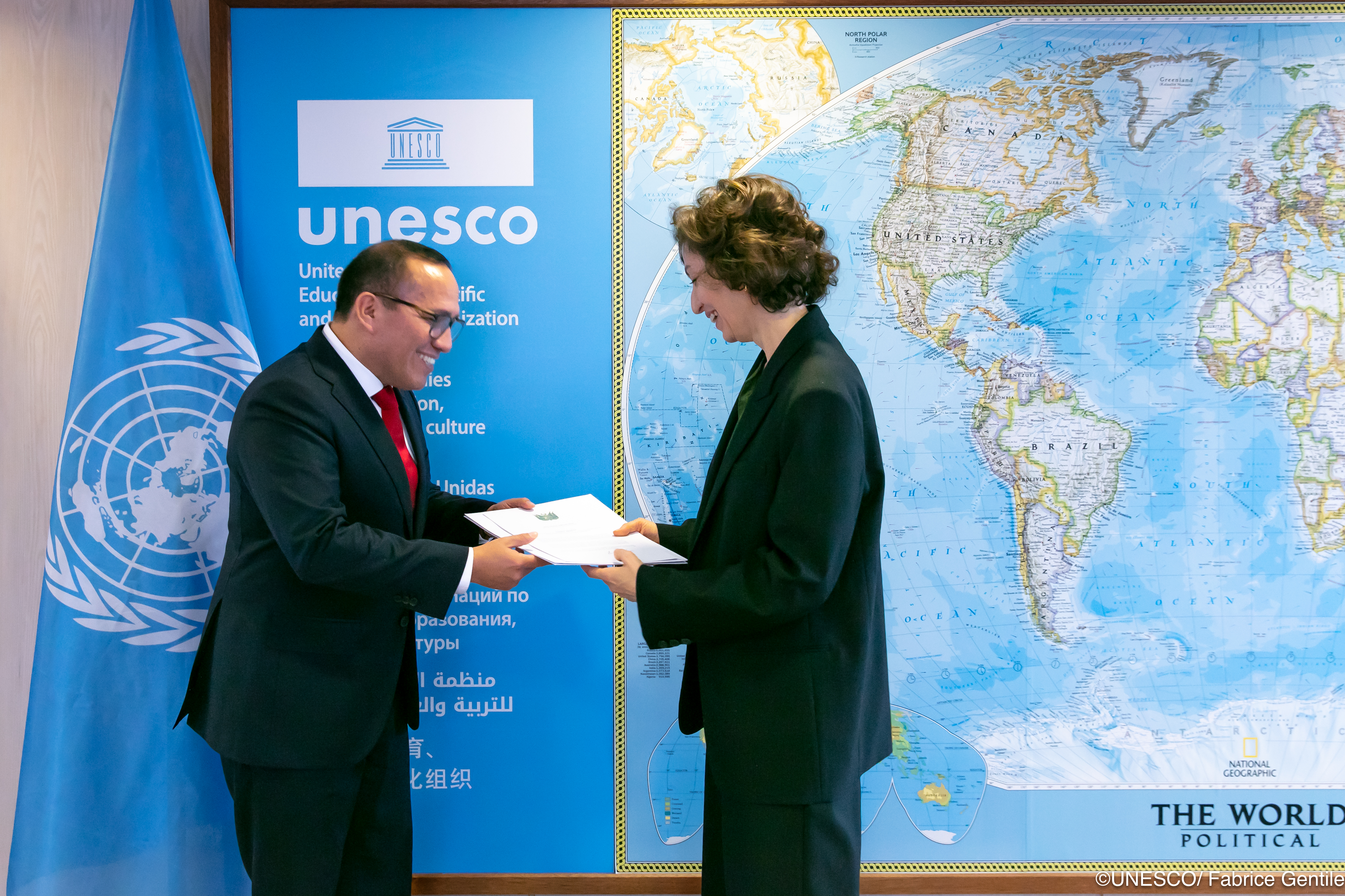 Presentación de cartas credenciales del Representante Permanente del Perú ante la UNESCO