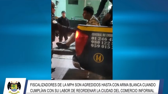 Fiscalizadores de la MPH son agredidos cuando cumplían su labor de reordenar la ciudad de Huaral