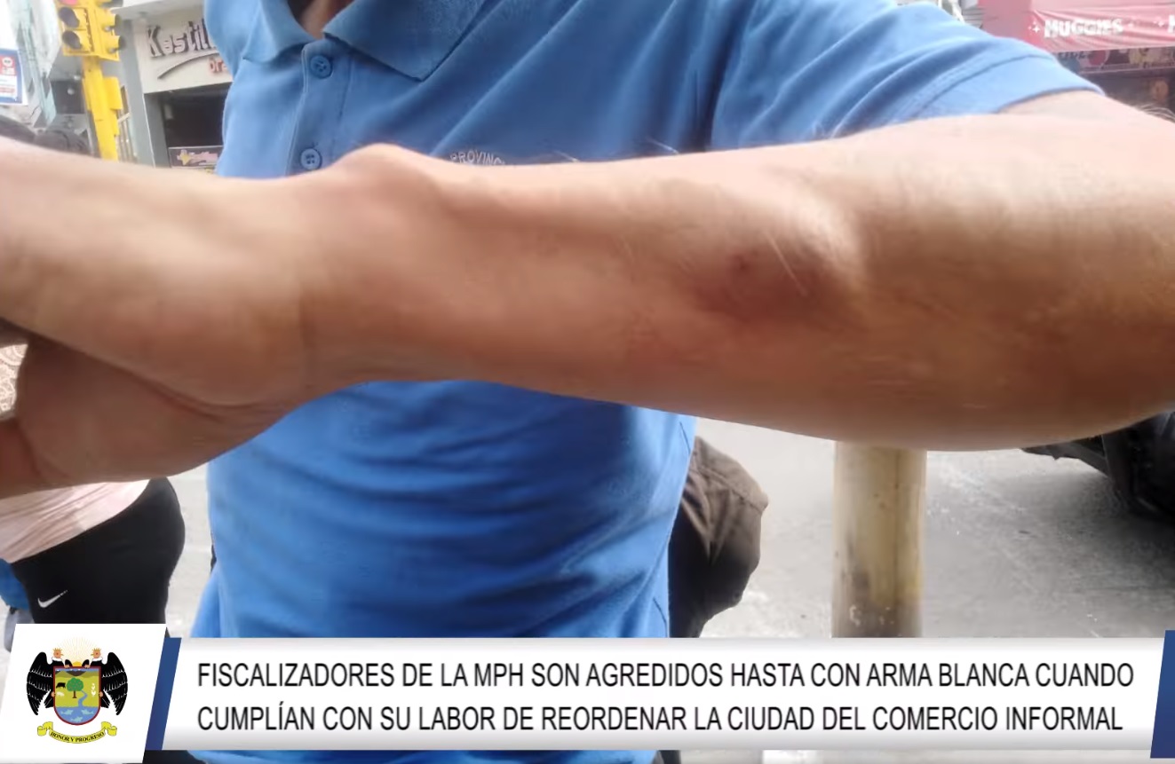 Fiscalizadores de la MPH son agredidos cuando cumplΓan su labor de reordenar la ciudad de Huaral