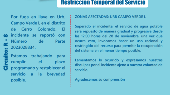 Restricción Temporal del Servicio